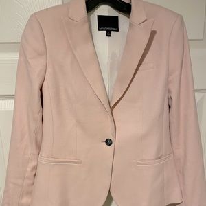 Banana Republic pale pink herringbone blazer size 2 EUC